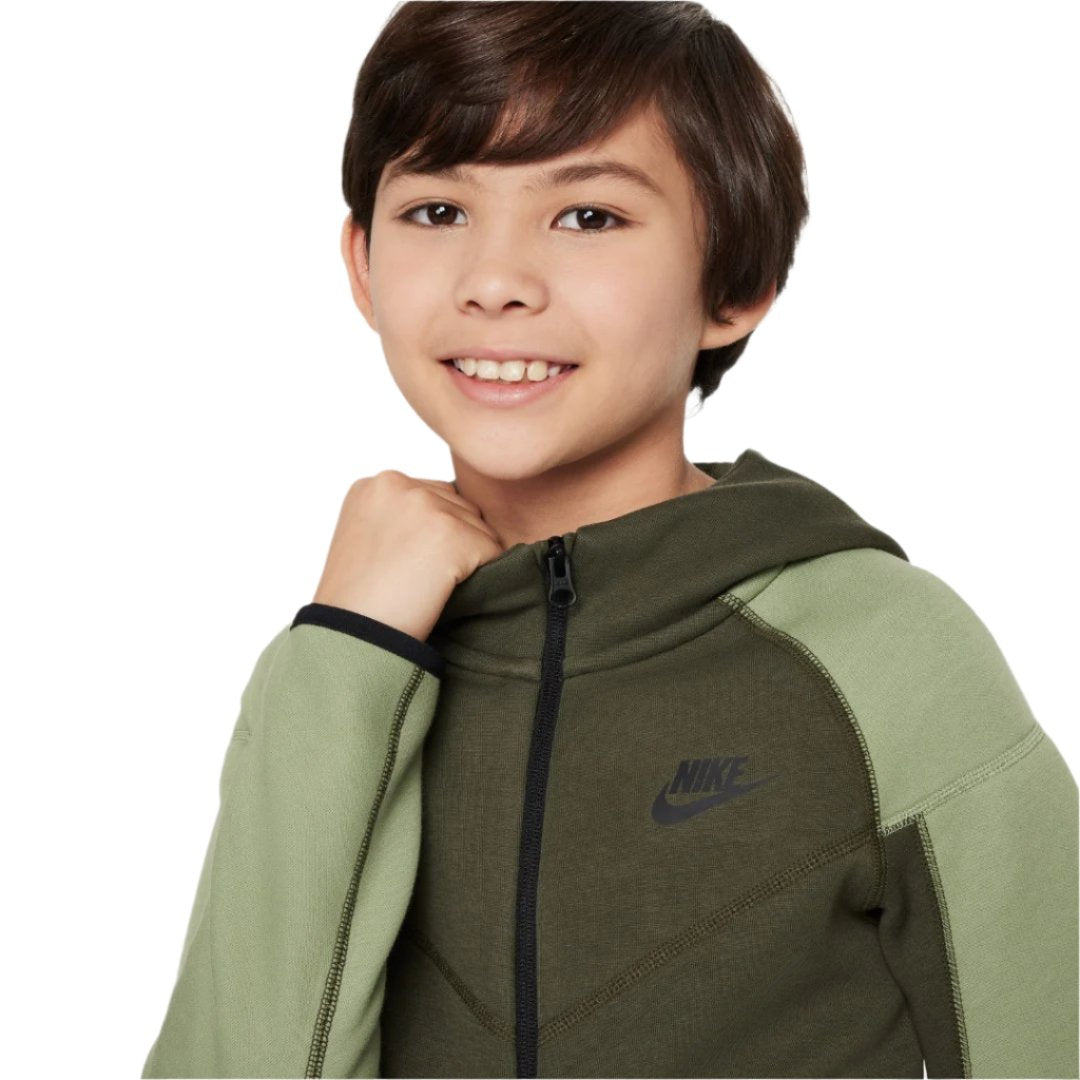 سترة Tech Fleece بغطاء رأس وسحّاب كامل