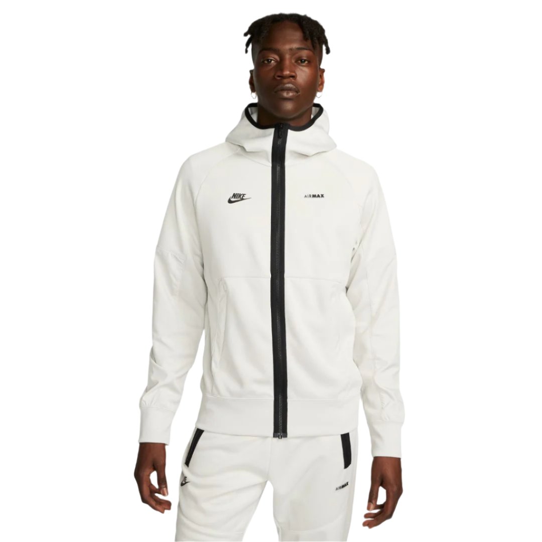 white nike air max hoodie