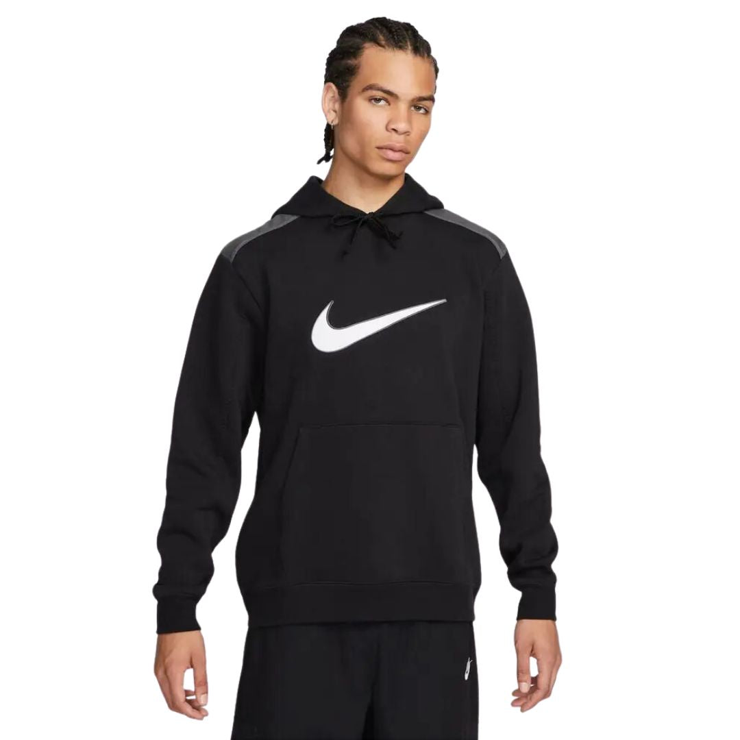 Nike sweatshirt with shop large swoosh logo