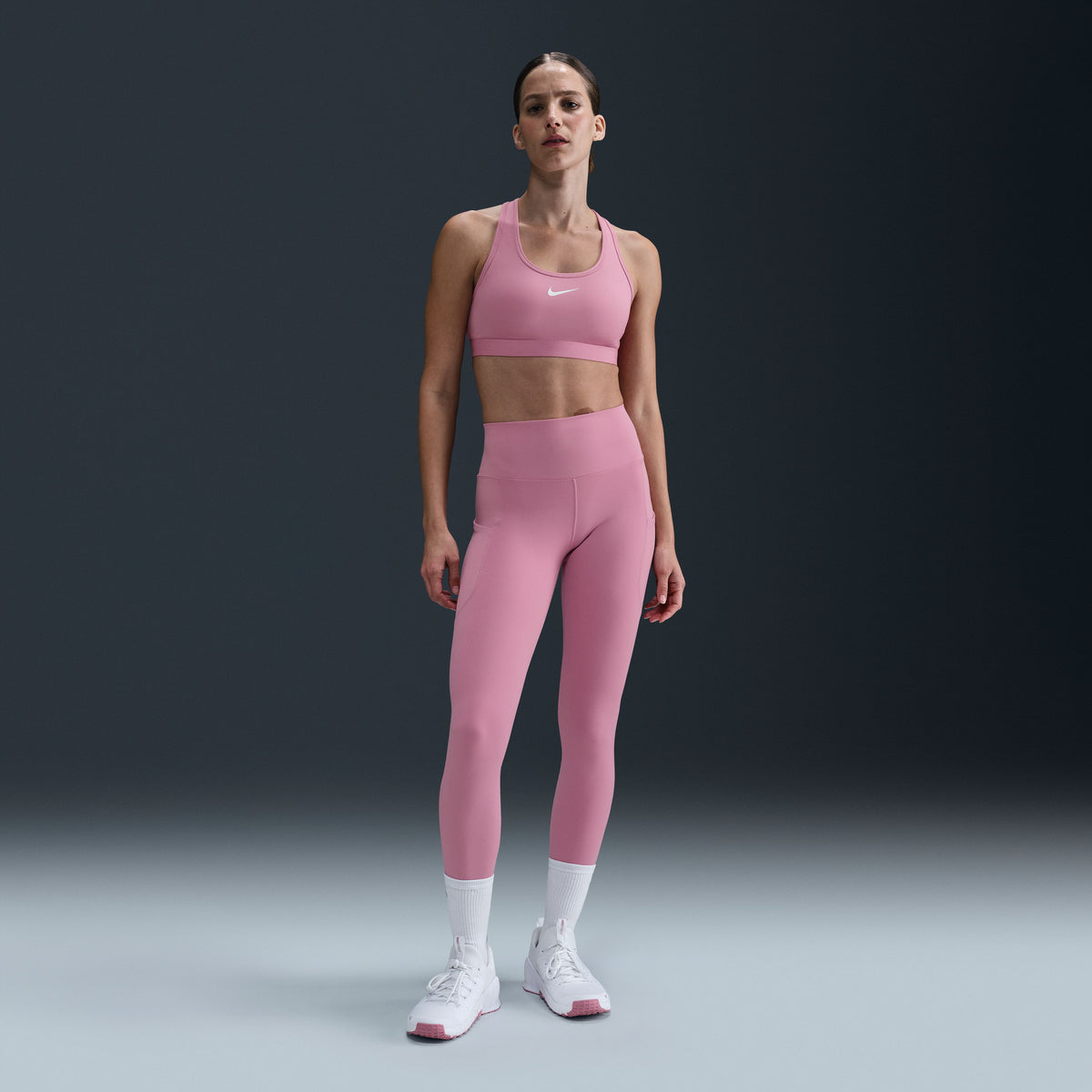 One High-Waisted 7/8 Leggings With Pockets