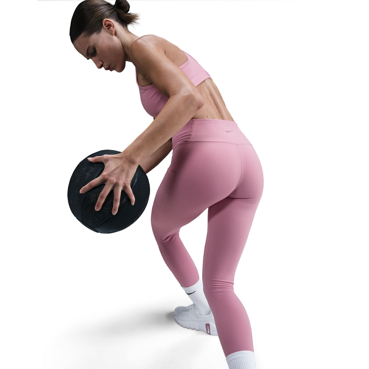 One High-Waisted 7/8 Leggings With Pockets