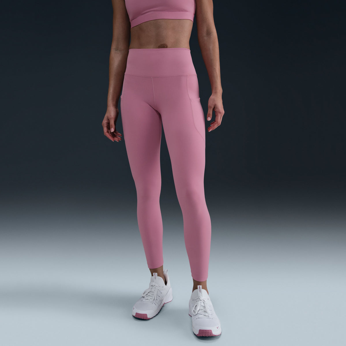 One High-Waisted 7/8 Leggings With Pockets