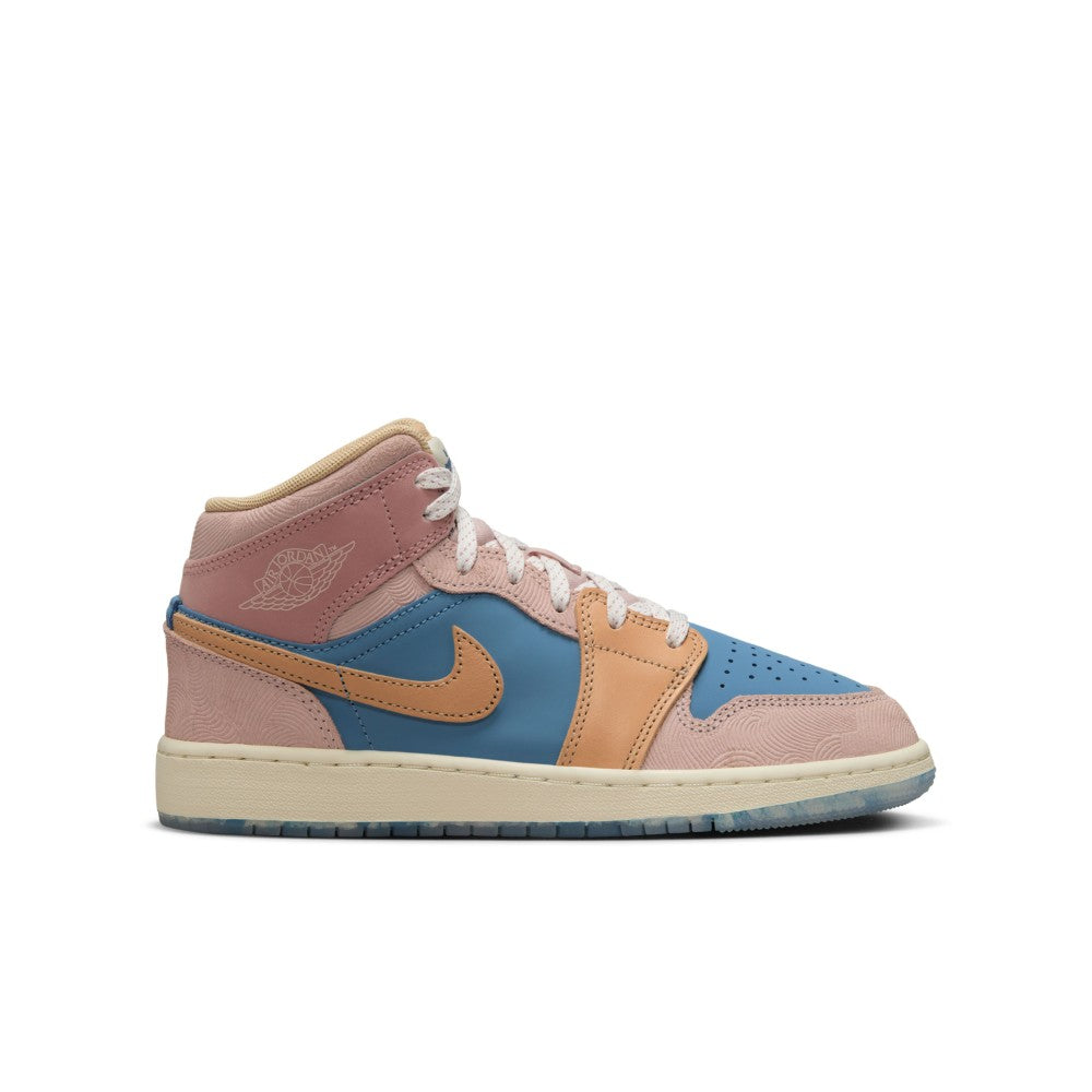 Air Jordan 1 Mid Sneaker School Lifestyle Shoes