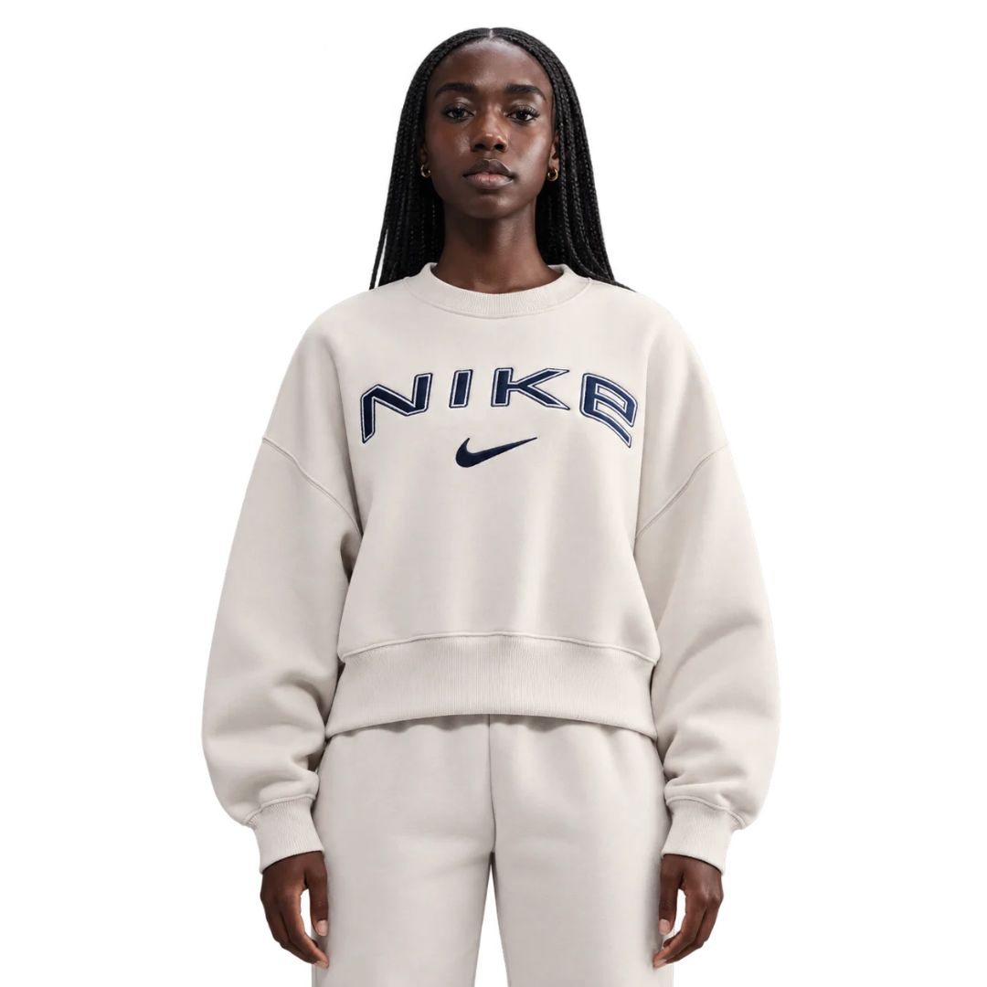 Sportswear Phoenix Fleece Over-Oversized Crew-Neck Logo Sweatshirt