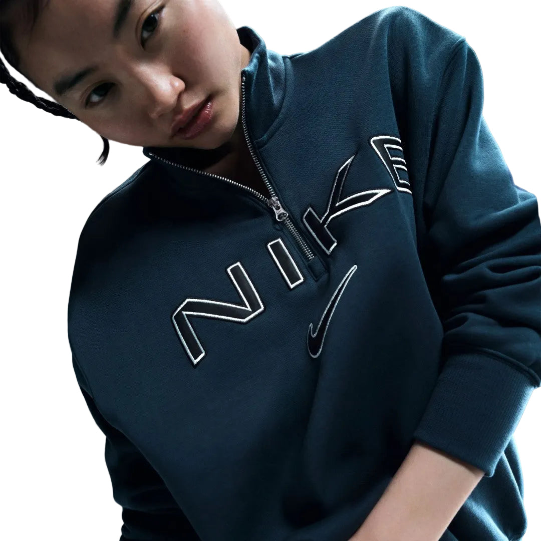 Sportswear Phoenix Fleece Over-Oversized 1/4-Zip Logo Top