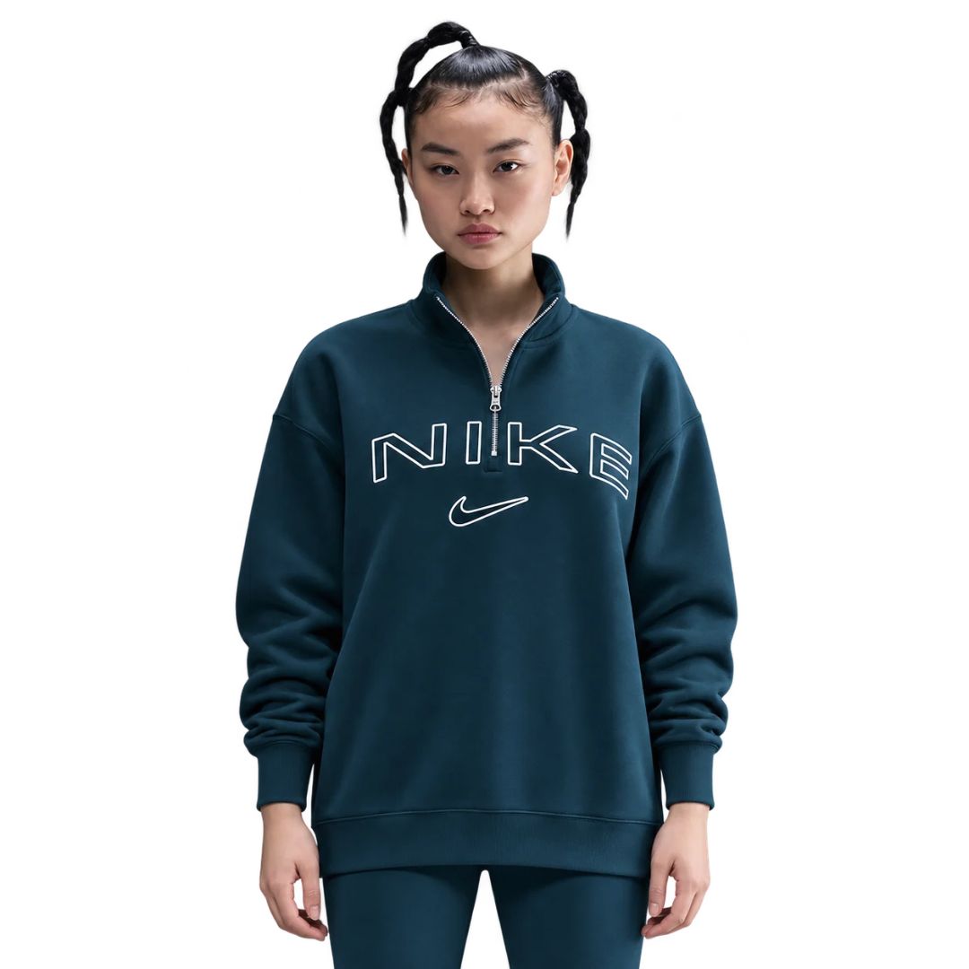 Sportswear Phoenix Fleece Over-Oversized 1/4-Zip Logo Top