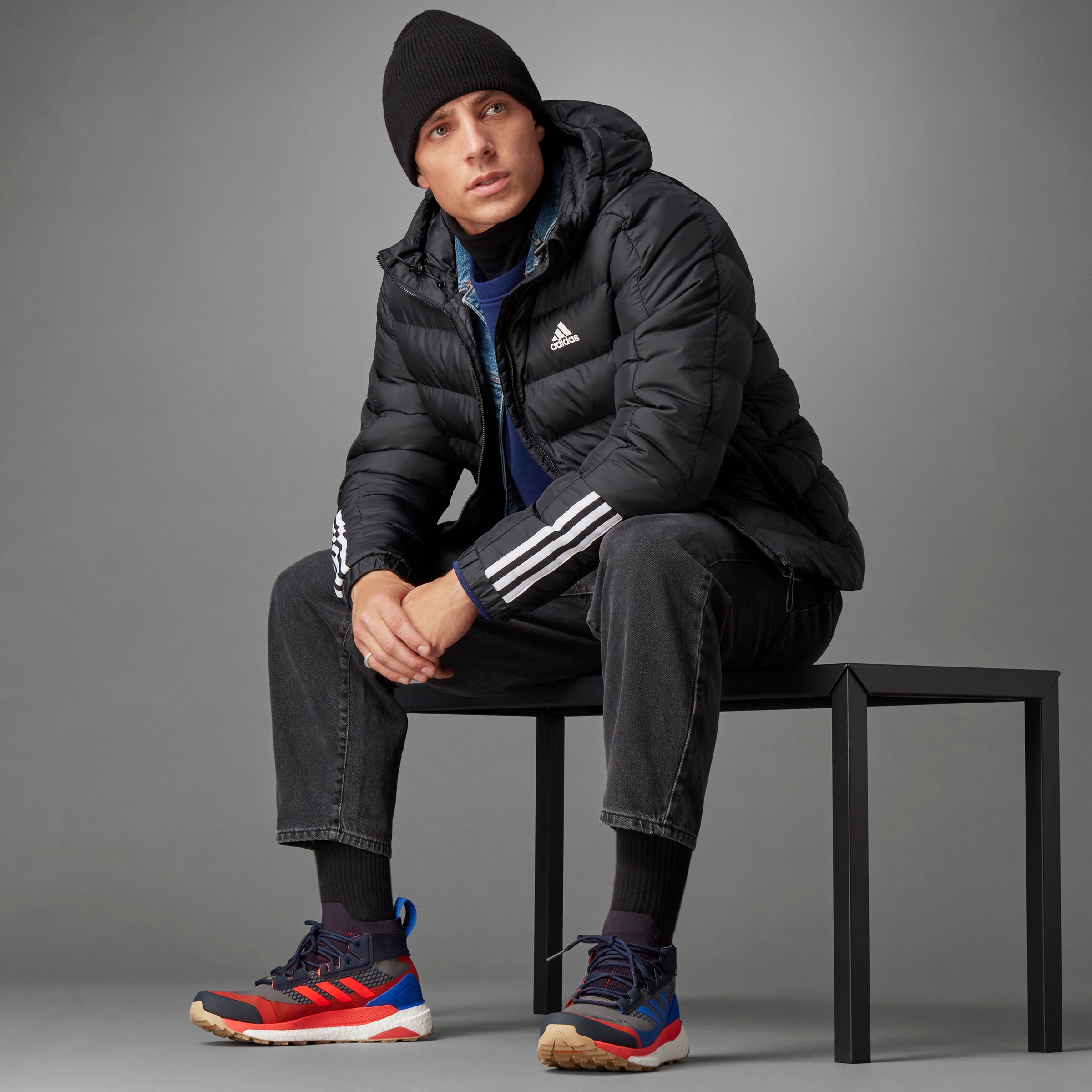 سترة Itavic 3-Stripes متوسطة الوزن بغطاء للرأس