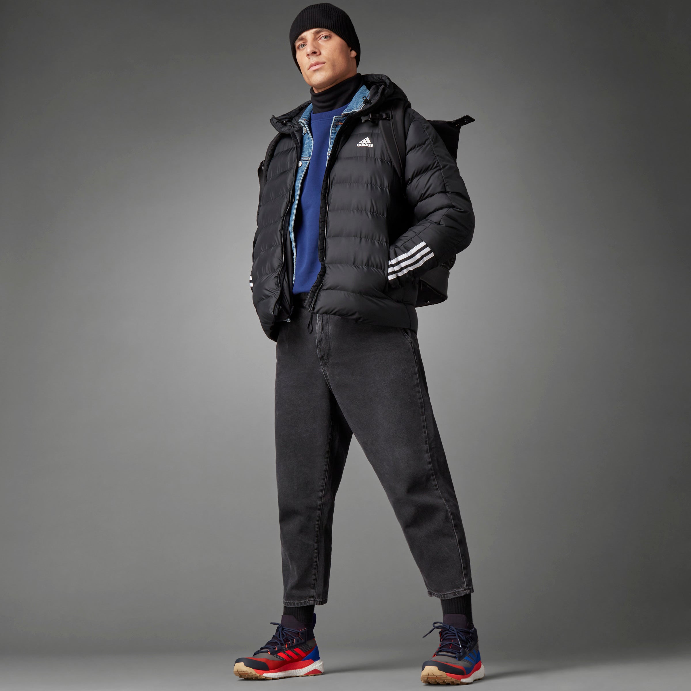 سترة Itavic 3-Stripes متوسطة الوزن بغطاء للرأس