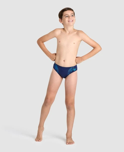 Graphic Print Logo Swim Brief