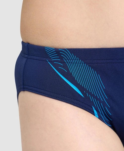 Graphic Print Logo Swim Brief