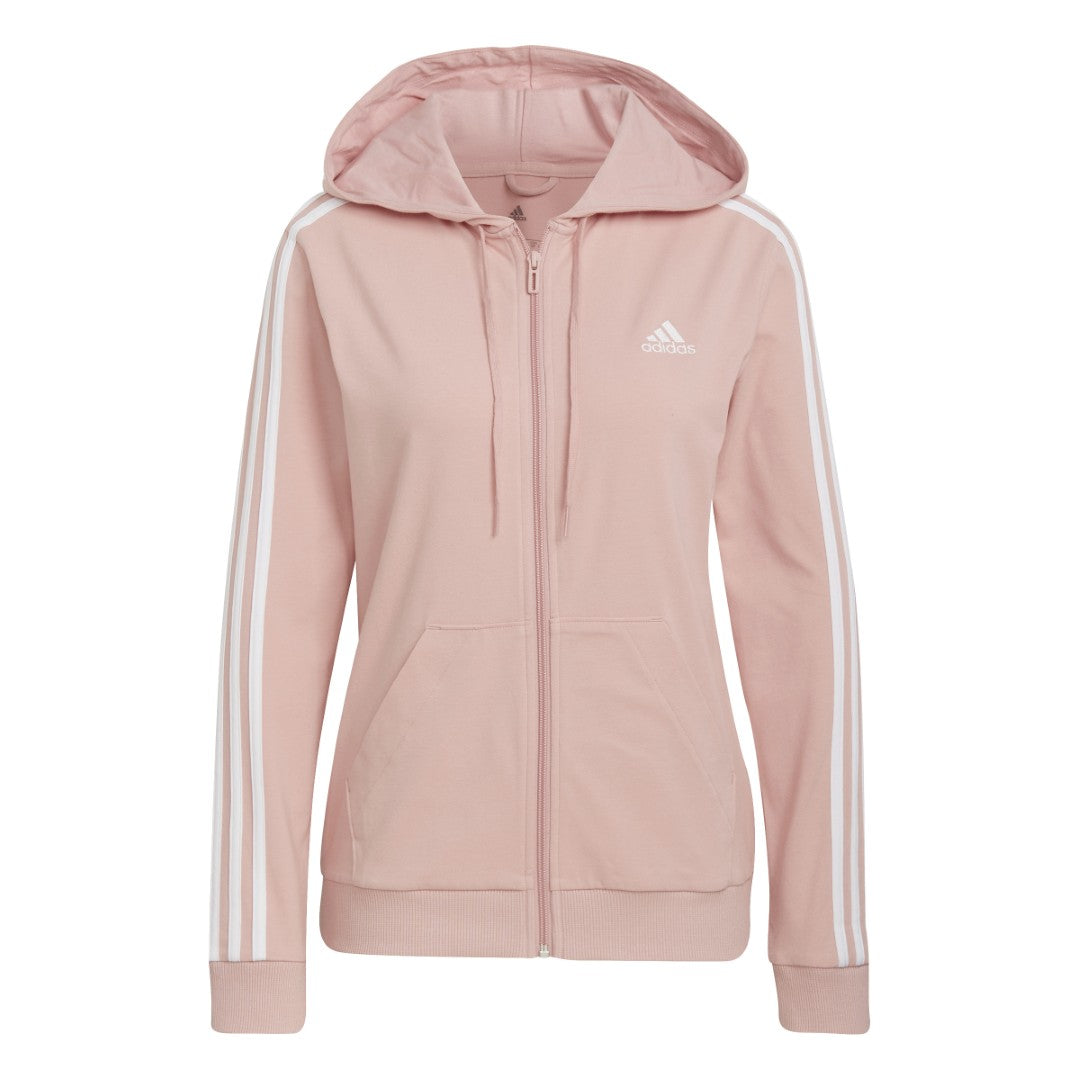 Essentials Single Jersey 3-Stripes Full-Zip Track Top