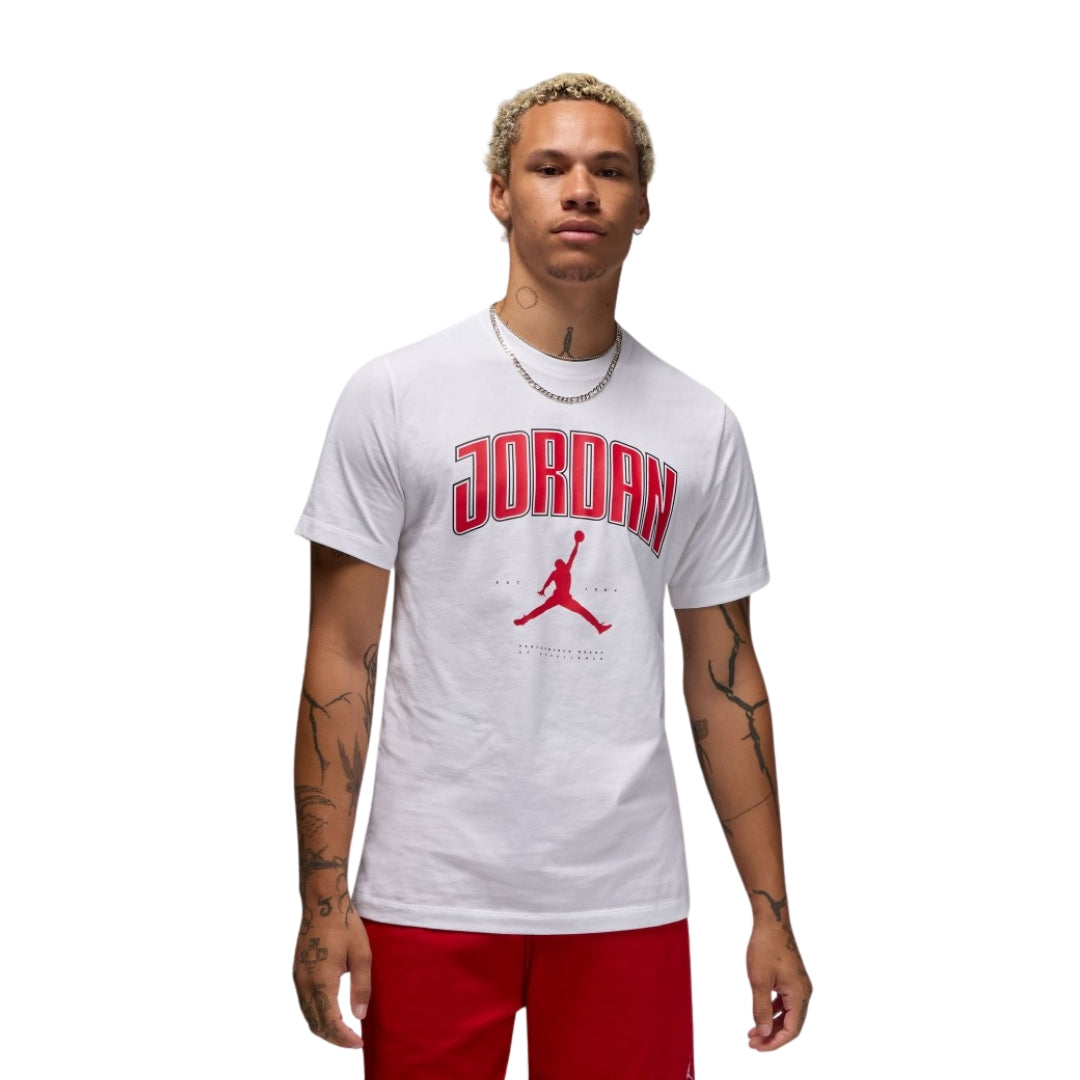 Nike Jordan Men's T-shirt White/Red - Main Image
