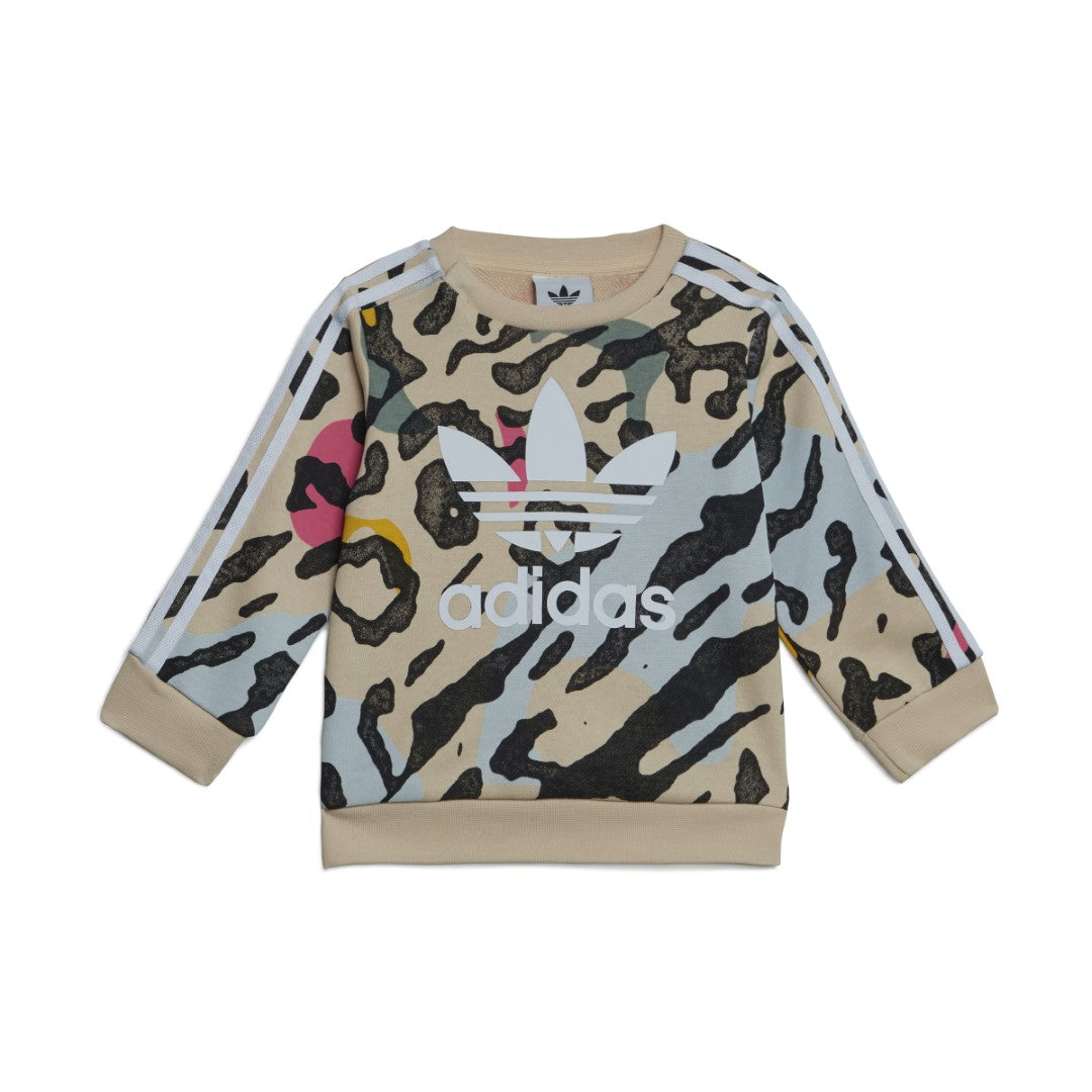 Animal Print Crew Matching Set