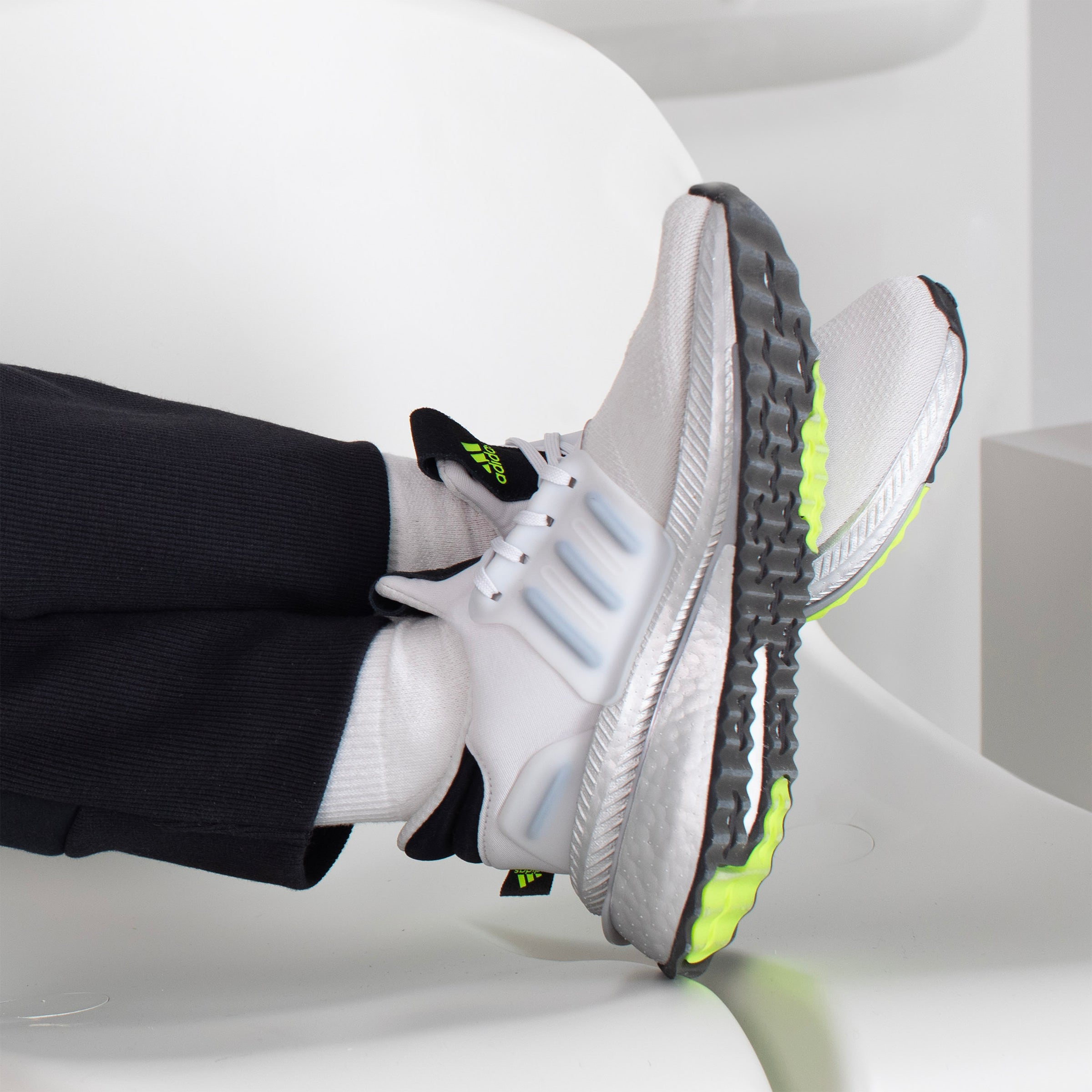 Bold 3-Stripes Cushioned Crew Socks 3 Pairs