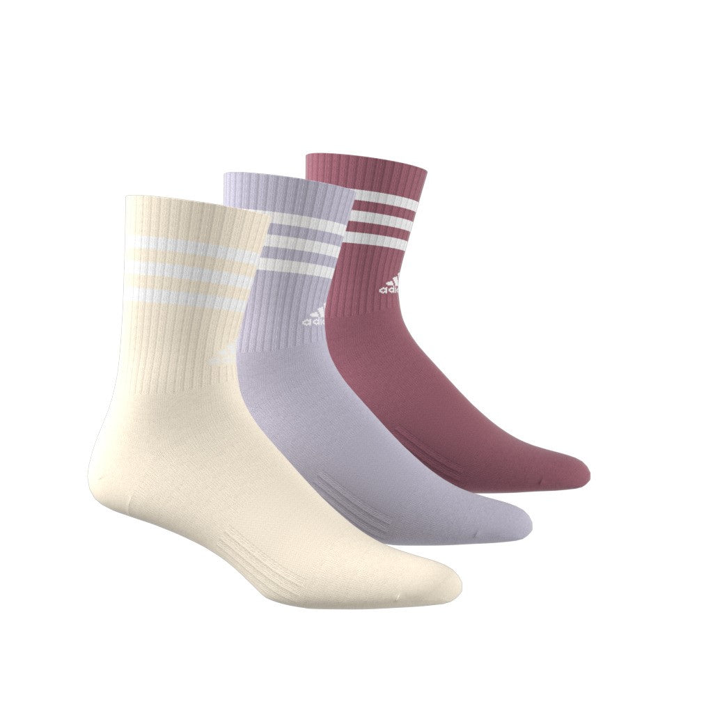 3-Stripes Cushioned Crew Socks 3 Pairs