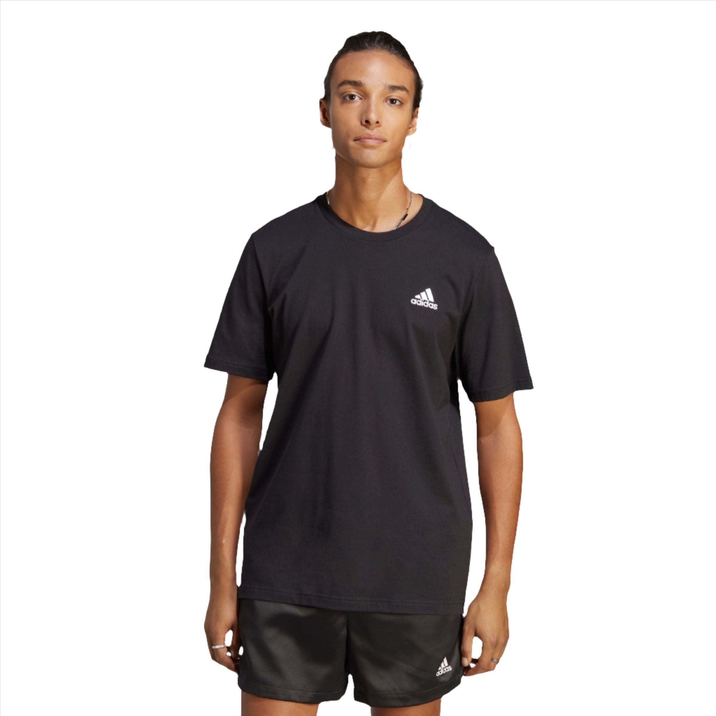 Essentials Single Jersey Embroidered Small Logo T-Shirt