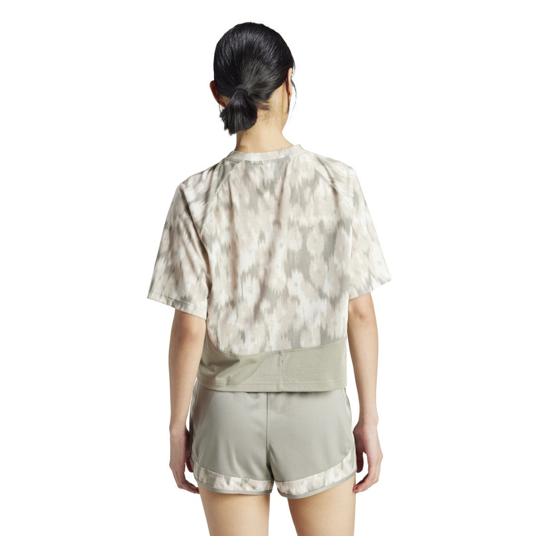 Train Essentials Allover Print Flower Tie-Dye T-Shirt