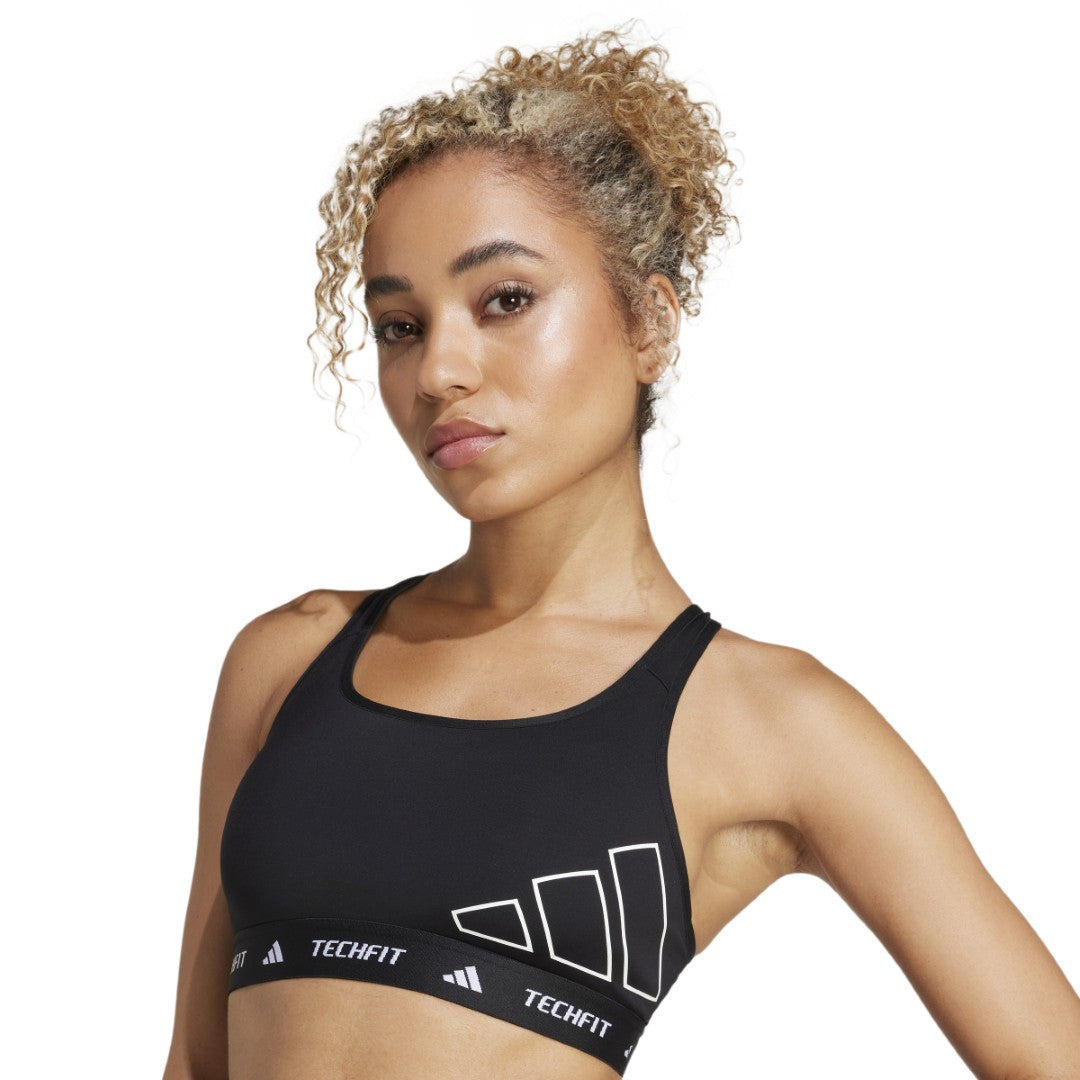 Techfit Medium-Support Graphic Sports Bra