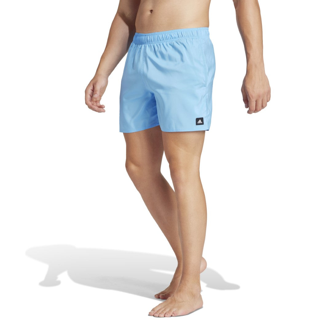 adidas Solid CLX Classic-Length Men's Swim Shorts Blue Burst Black