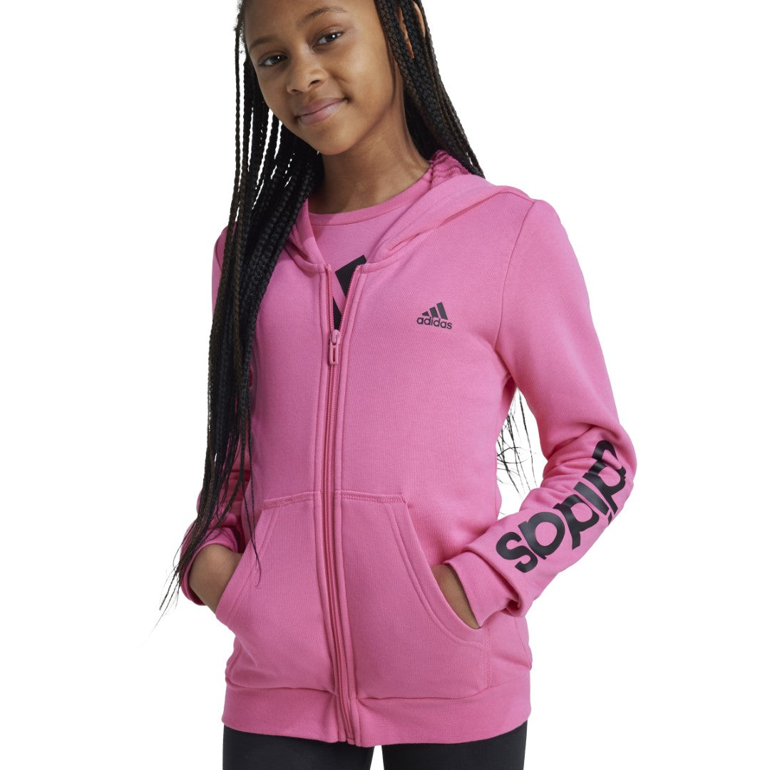 Essentials Linear Logo Full-Zip Hoodie