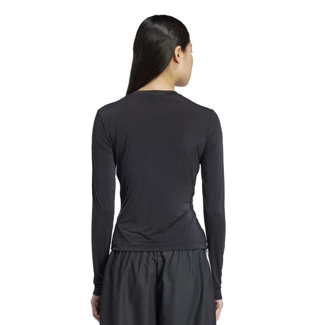 تيشيرت بكم طويل شفاف 3-سترايبس أديكلور