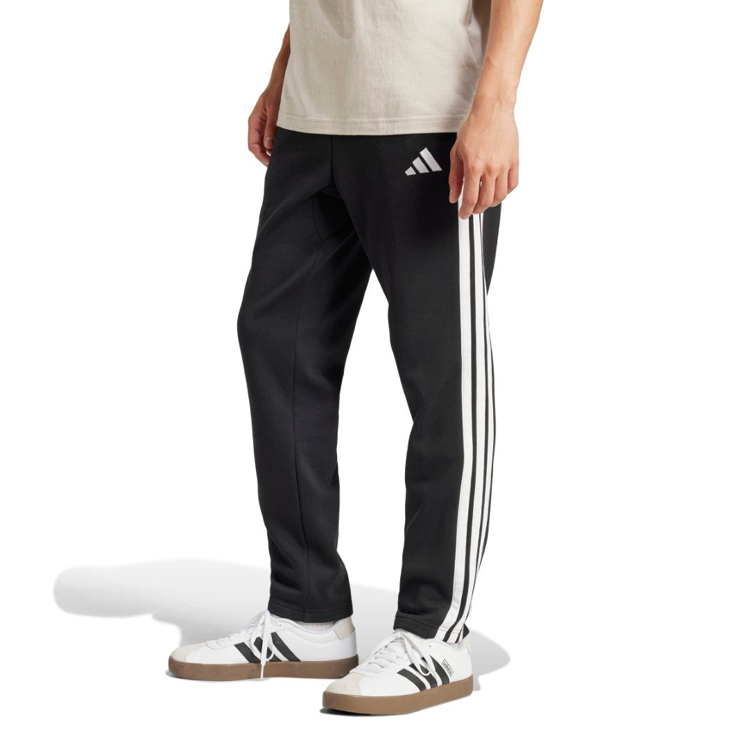 Essentials 3-Stripes Fleece Pants Open Hem
