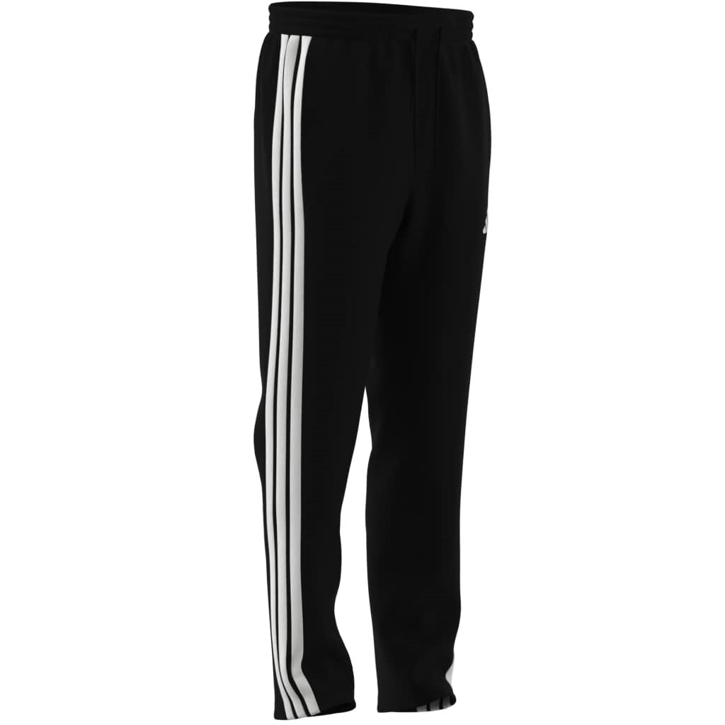 Essentials 3-Stripes Fleece Pants Open Hem