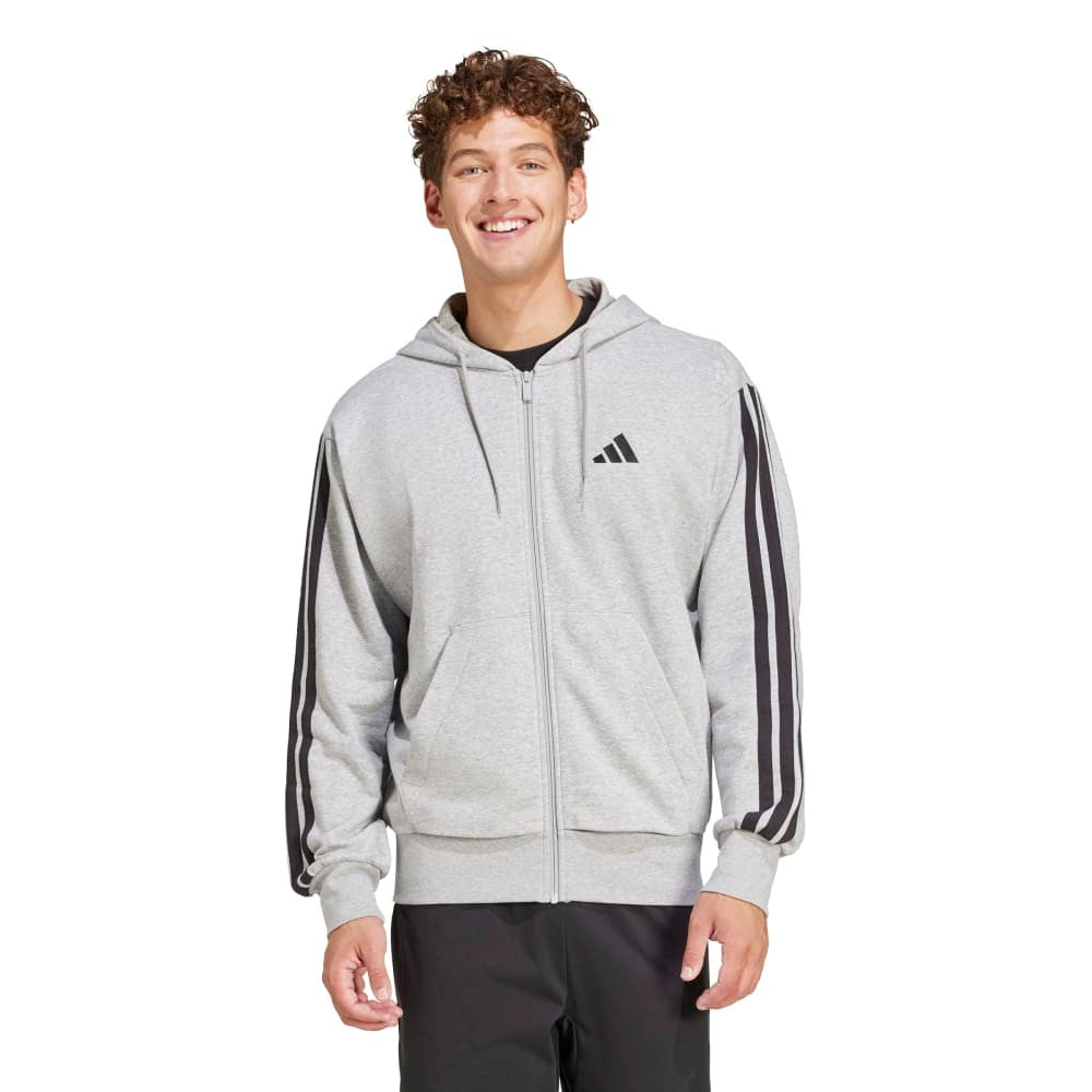 Essentials 3-Stripes French Terry Full-Zip Sweatshirt