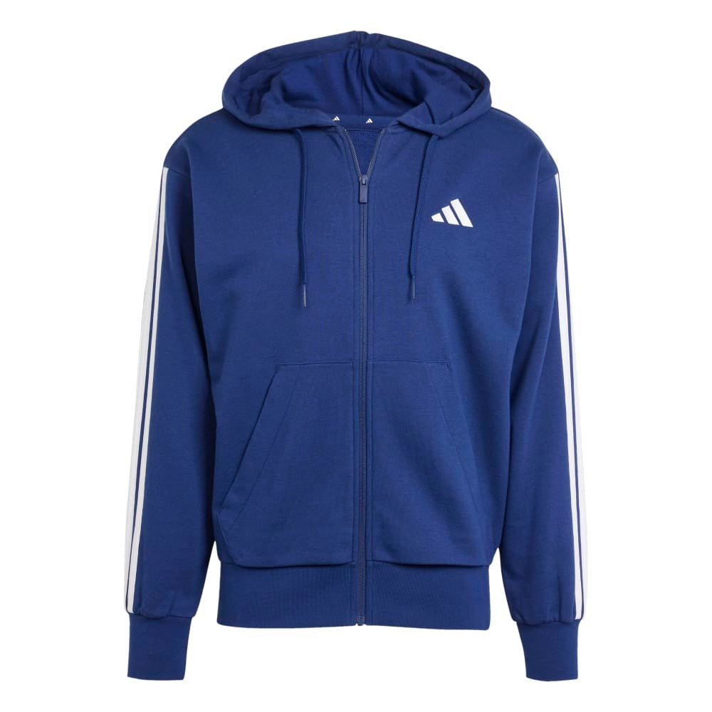 Essentials 3-Stripes French Terry Full-Zip Sweatshirt