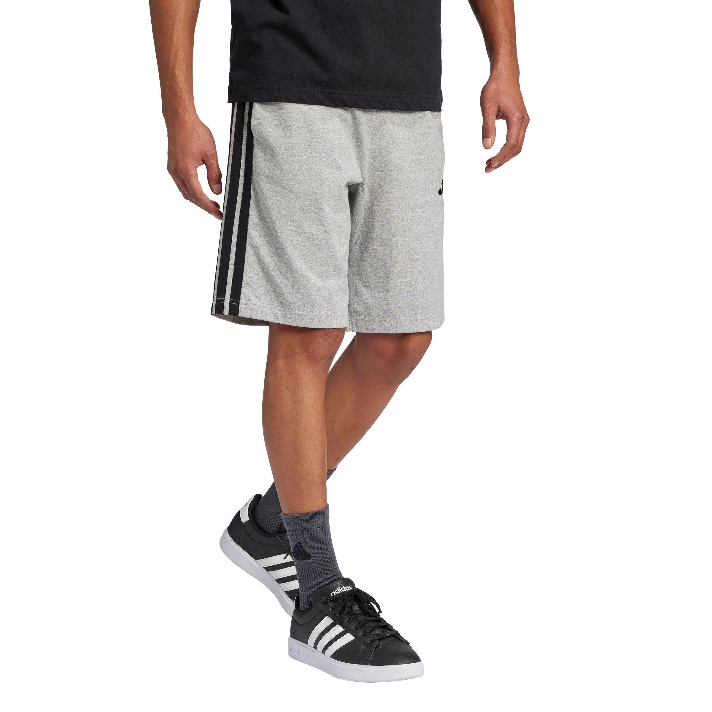 Essential 3-Stripes Single Jersey Shorts 10"