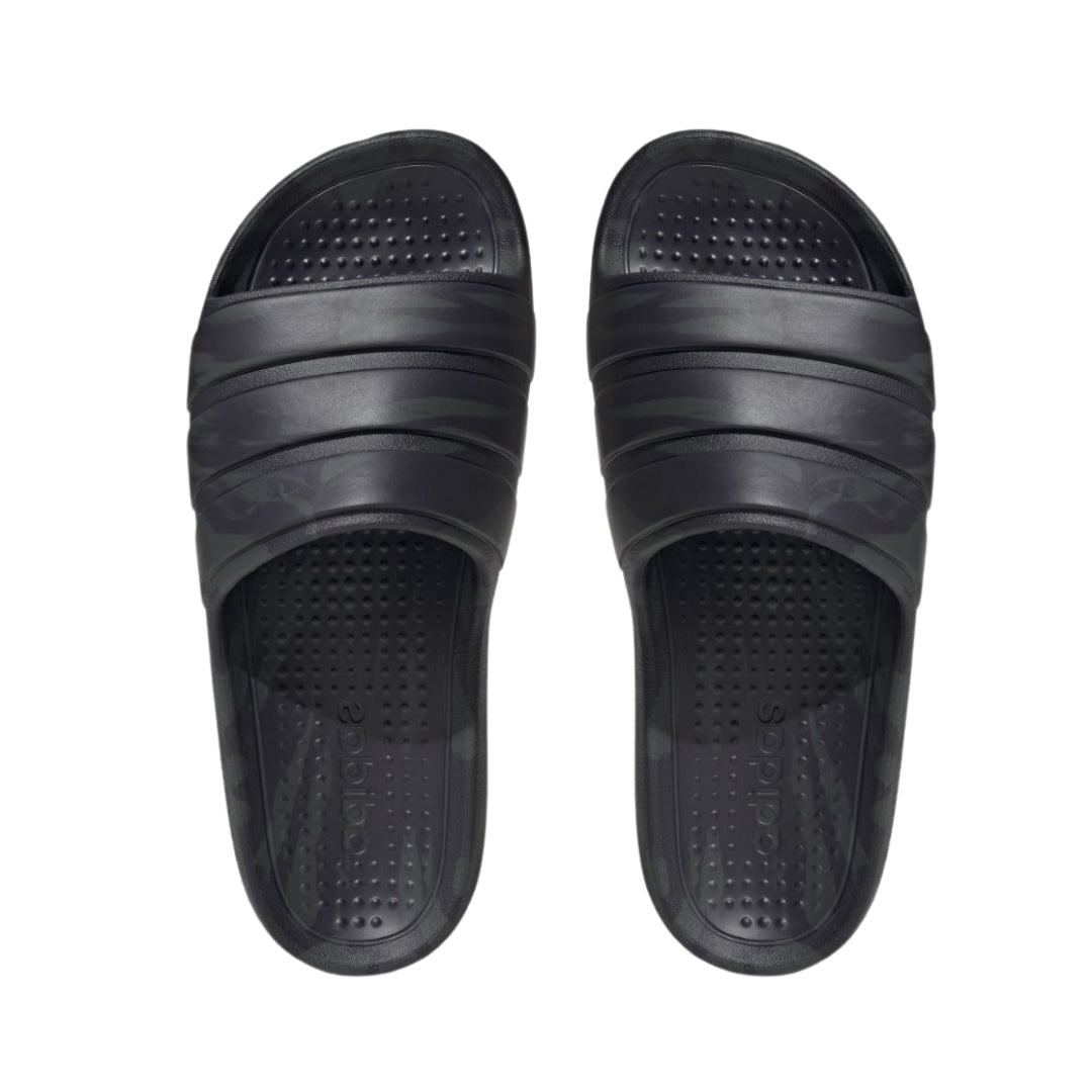 NWT adidas ADILETTE FLOW SLIDES Buy adidas Black/chrome Adilette Flow Slides from Next USA main image 2