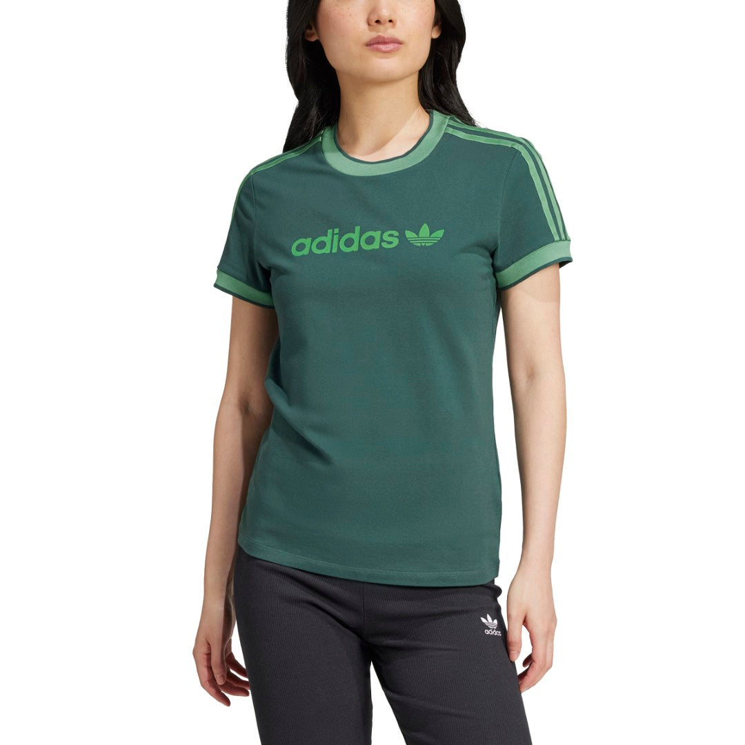 تي شيرت Originals Graphic Badge Slim 3-Stripes