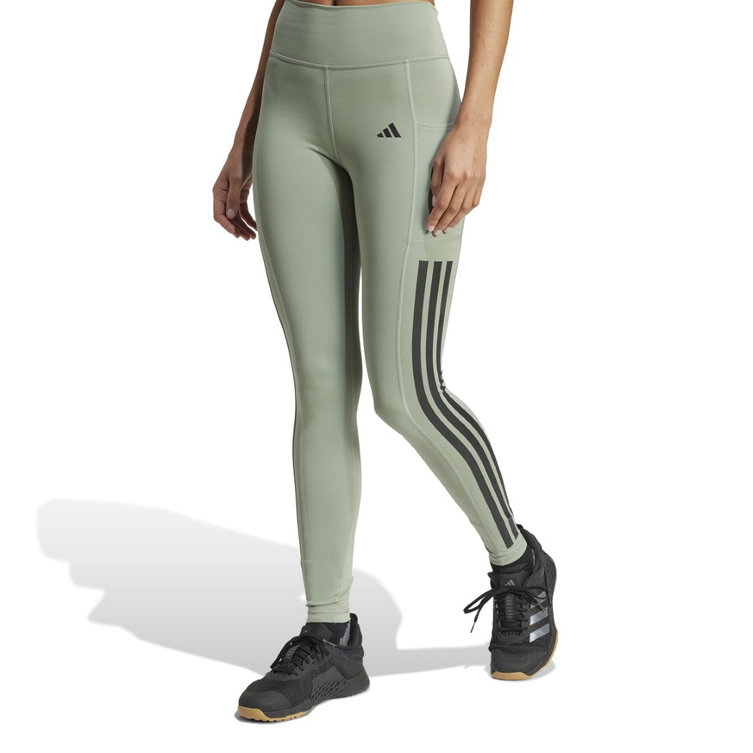 Optime 3-Stripes Full-Length Leggings
