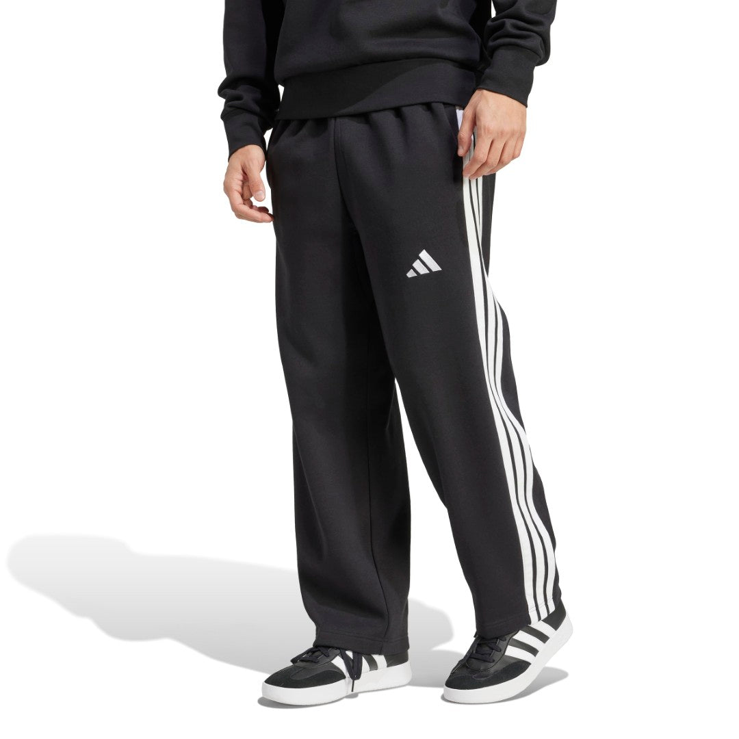 Essentials 3-Stripes Fleece Wide Leg Pant