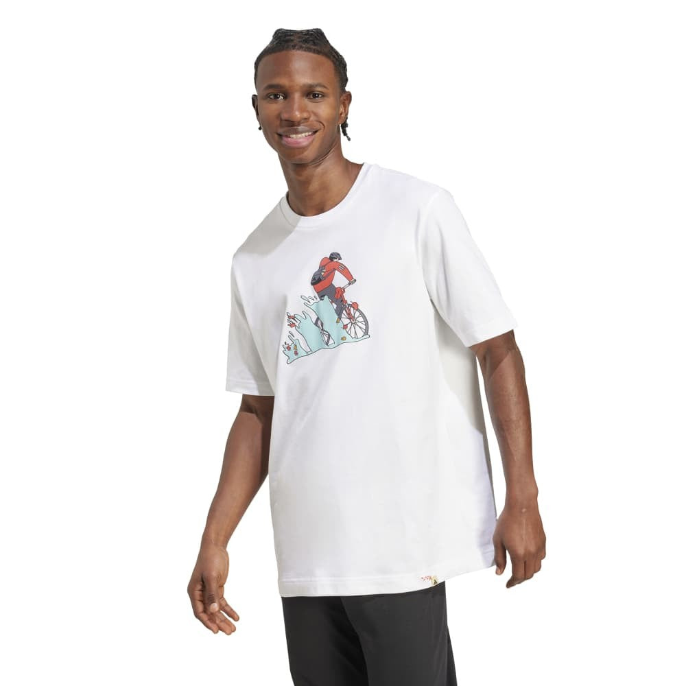 Doodle Hunt Bike Graphic T-Shirt