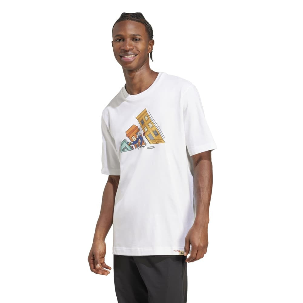 تي شيرت جرافيكي بطبعة Doodle Hunt Skate