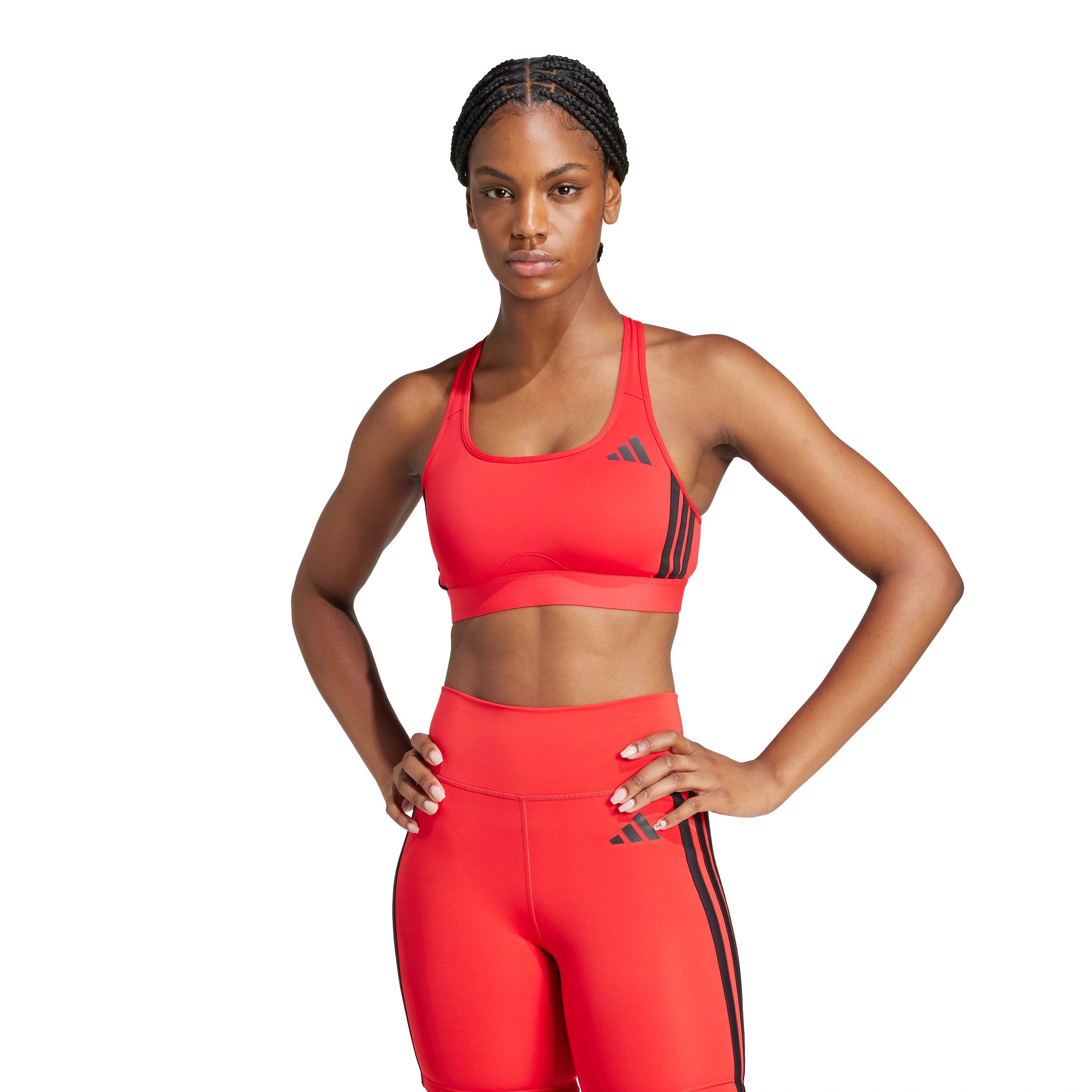 Powerreact Train Medium-Support 3-Stripes Bra