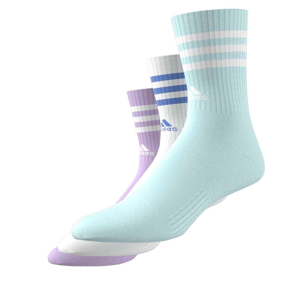 3-Stripes Cushioned Crew Socks 3 Pairs