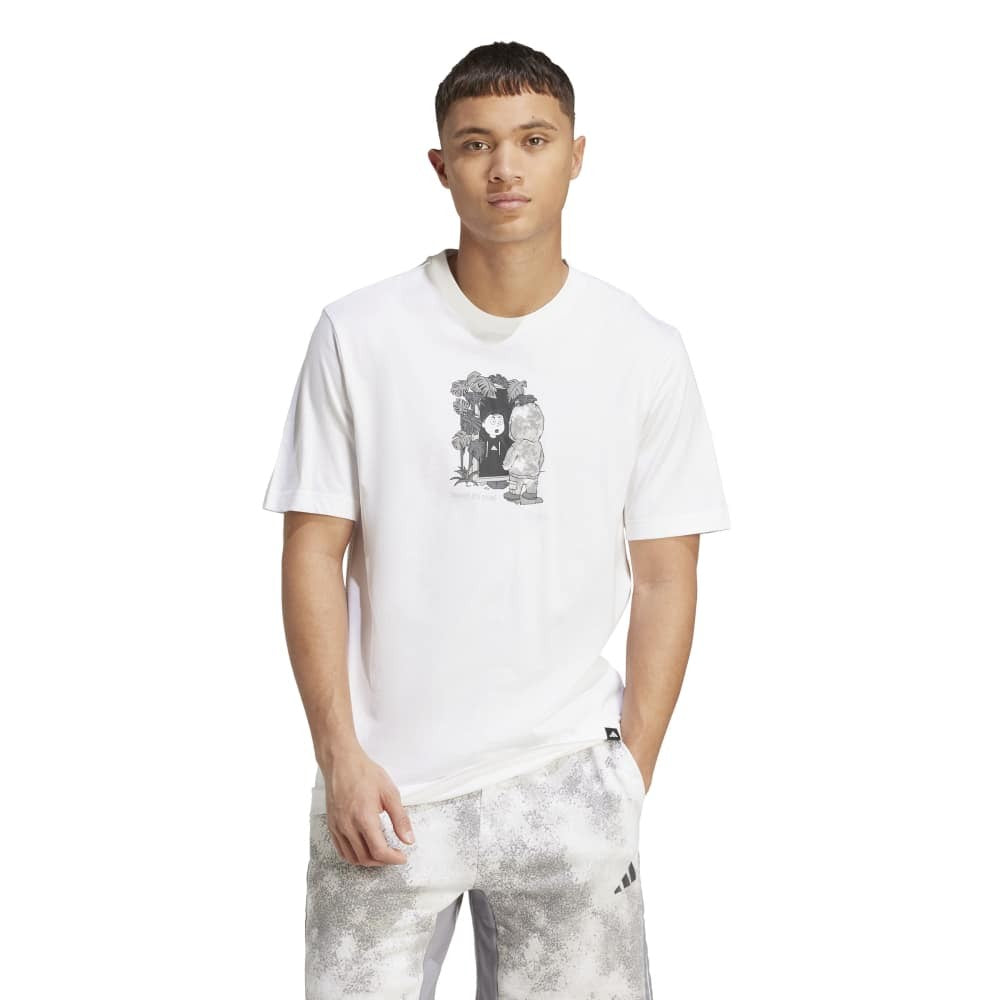 adidas Camo Explorer Graphic Men's T-Shirt -White