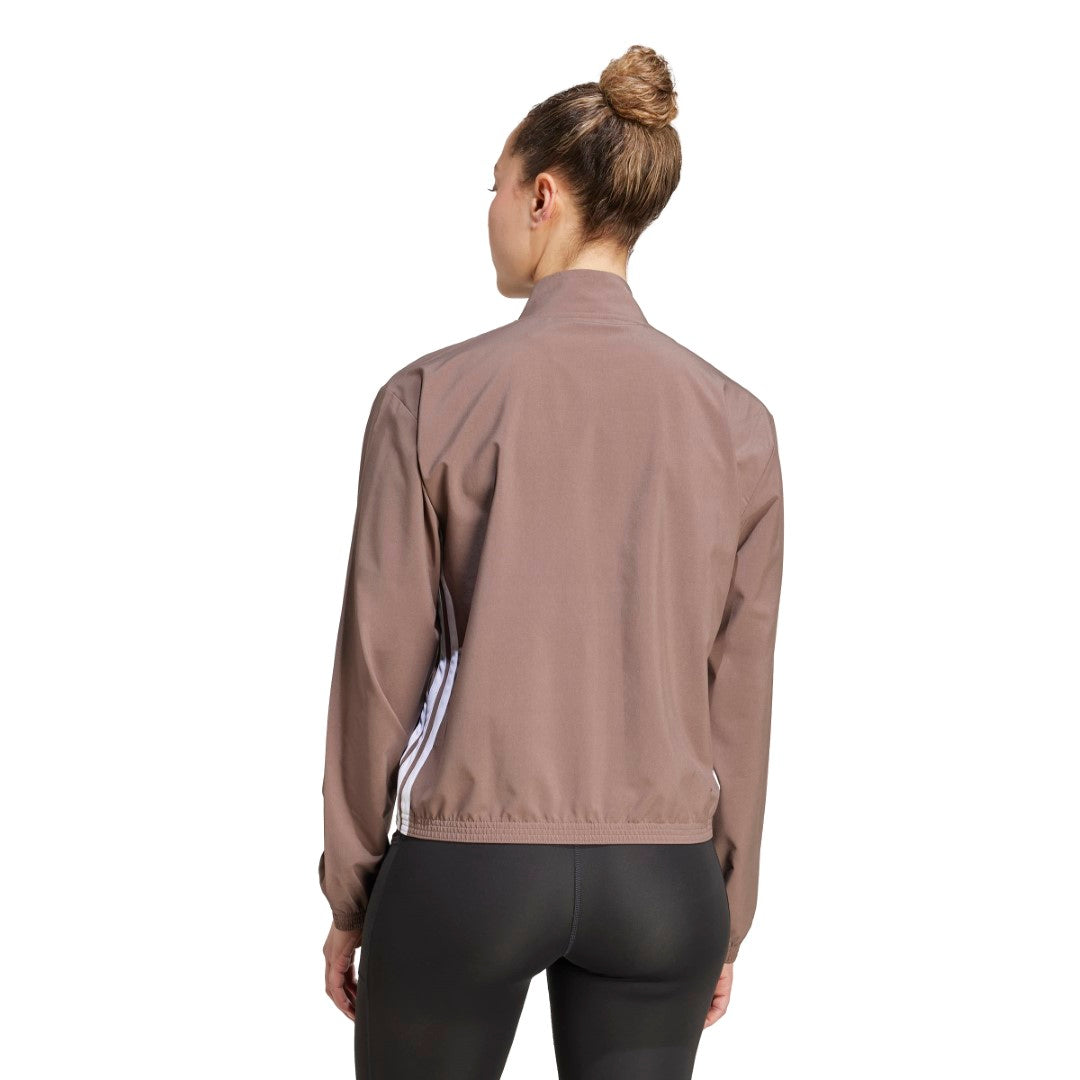 Train Essentials 3-Stripes Woven Warm-Up Jacket