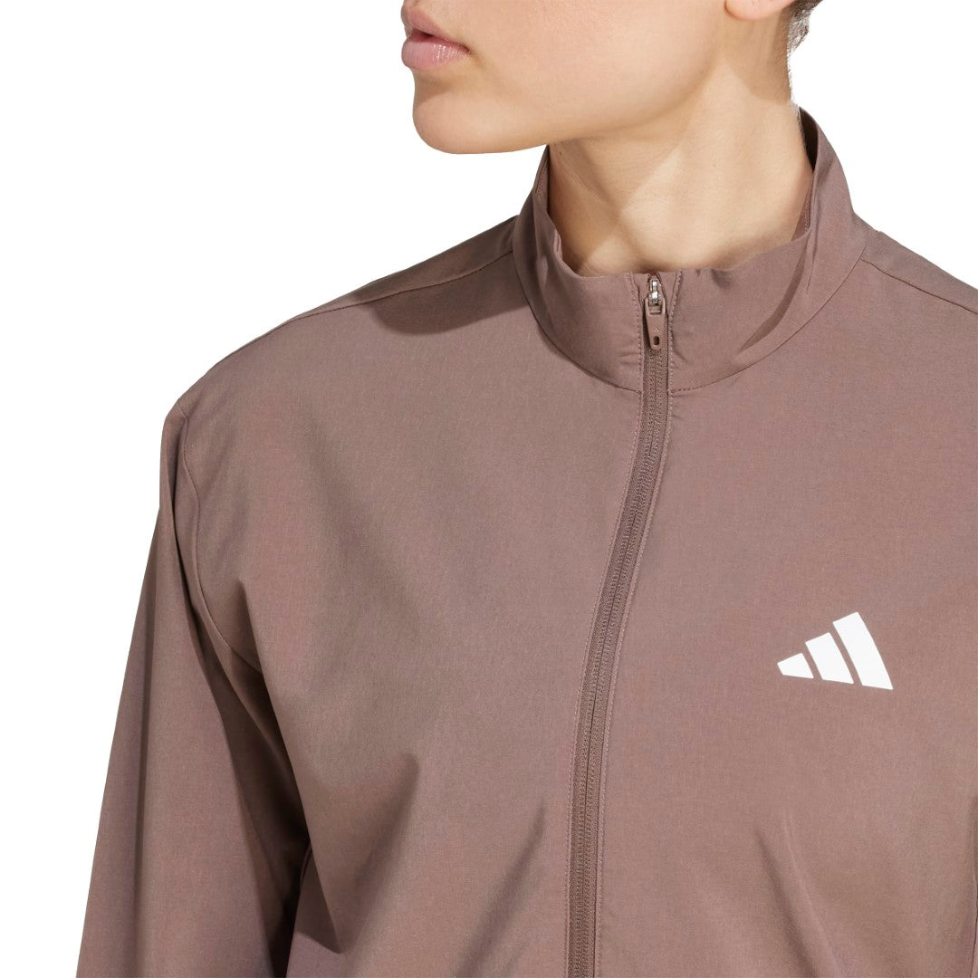 Train Essentials 3-Stripes Woven Warm-Up Jacket