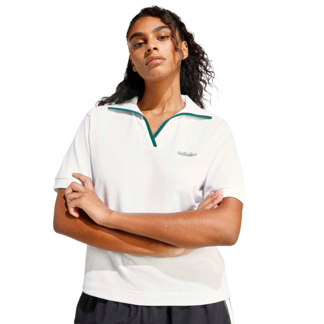 Seasonal Essentials Colorpop Polo with Embroidered Graphic