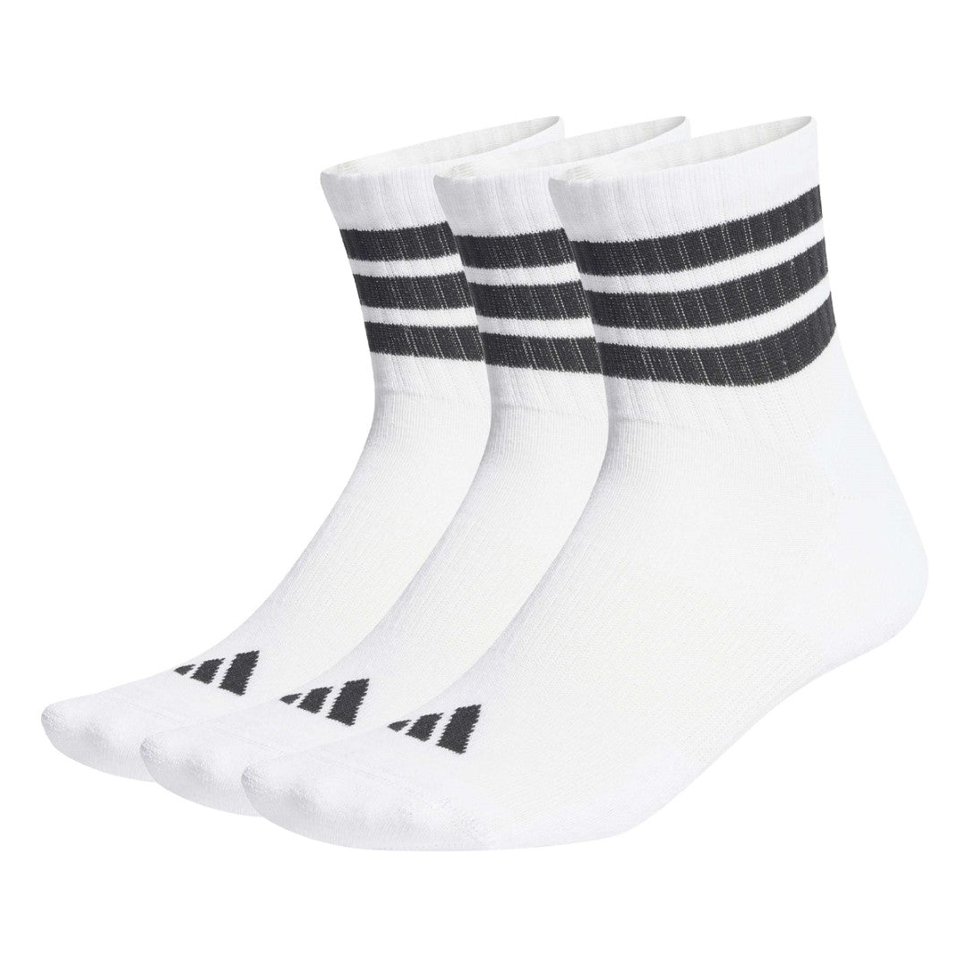 3 Stripes Cushioned Sportswear Mid Cut Socks 3 Pair Pack