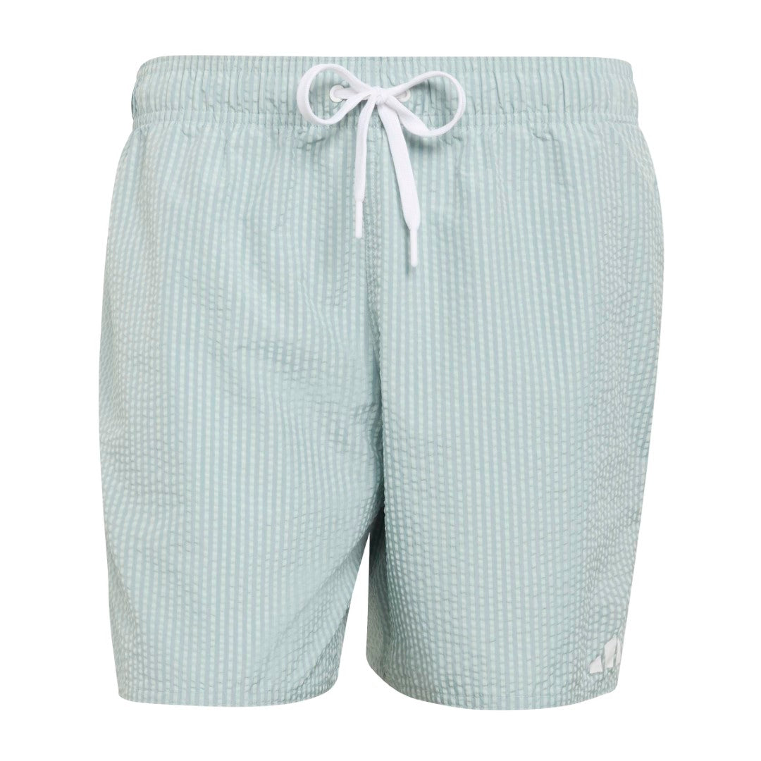 Seersucker Stripy Swim Shorts 5-Inch