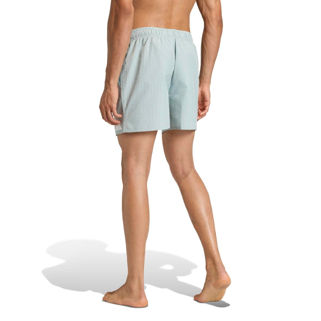 Seersucker Stripy Swim Shorts 5-Inch