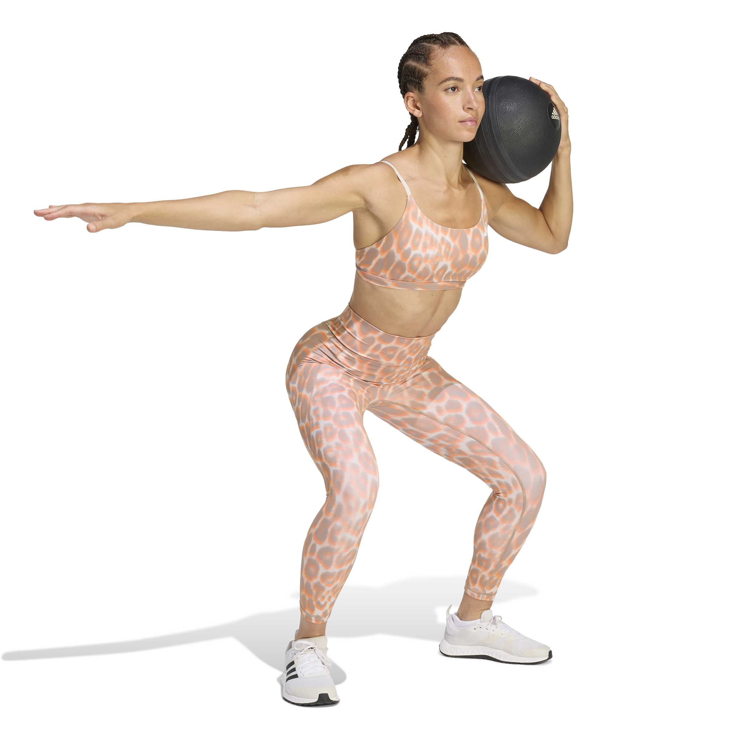 Optime Essentials Workout Leopard Light Support Bra