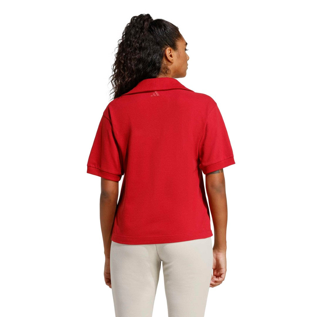 Seasonal Essentials Colorpop Polo with Embroidered Graphic