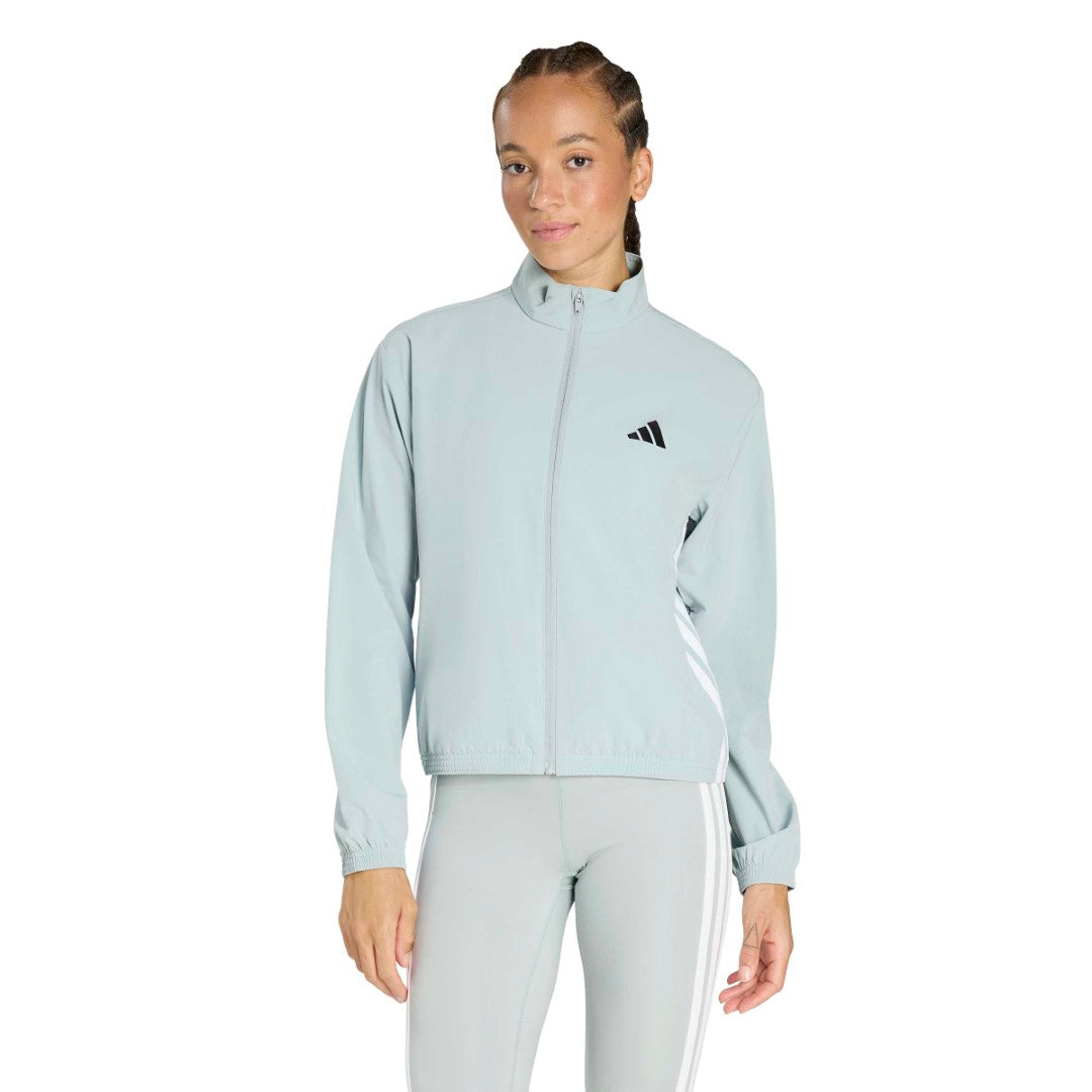 Train Essentials 3-Stripes Woven Warm-Up Jacket