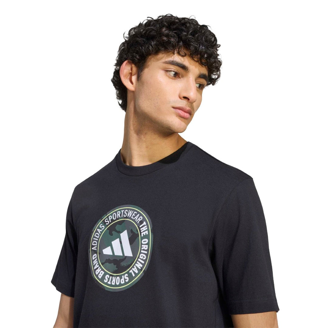 Camo Circle Graphic T-Shirt