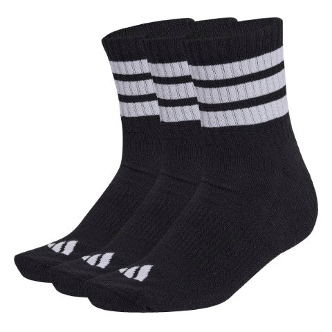 3 Stripes Cushioned Sportswear Mid Cut Socks 3 Pair Pack